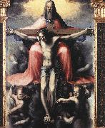 BECCAFUMI, Domenico Trinity (detail) df oil painting on canvas